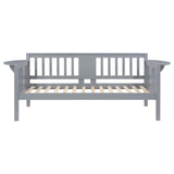 Bethany Wood Twin Daybed with Drop-down Tables Grey