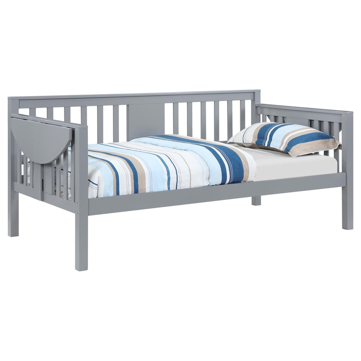 Bethany Wood Twin Daybed with Drop-down Tables Grey by Coaster at Eve Furniture