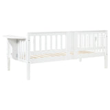 Bethany Wood Twin Daybed with Drop-down Tables White