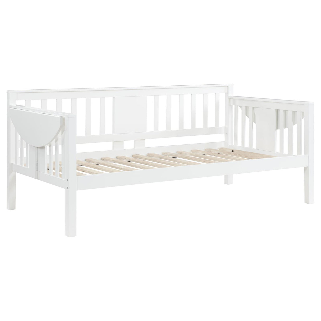 Bethany Wood Twin Daybed with Drop-down Tables White by Coaster at Eve Furniture