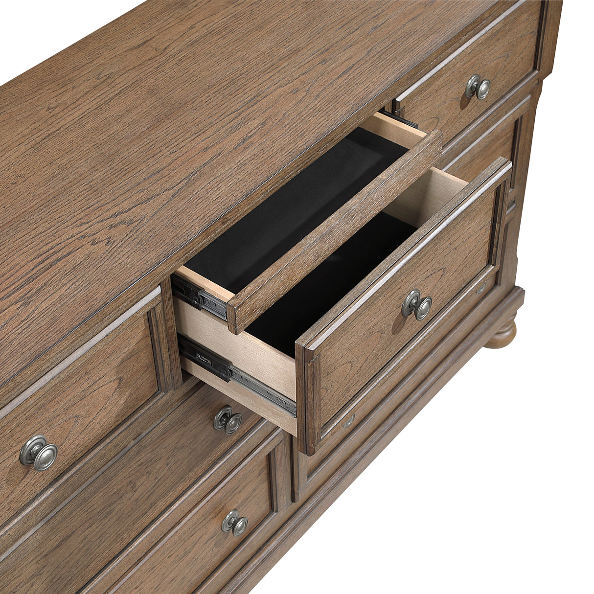 Bethel Antique Brown Dresser by Homelegance at Eve Furniture