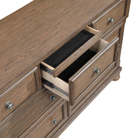 Bethel Antique Brown Dresser by Homelegance at Eve Furniture