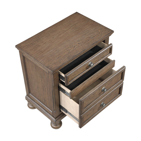 Bethel Antique Brown Nightstand by Homelegance at Eve Furniture