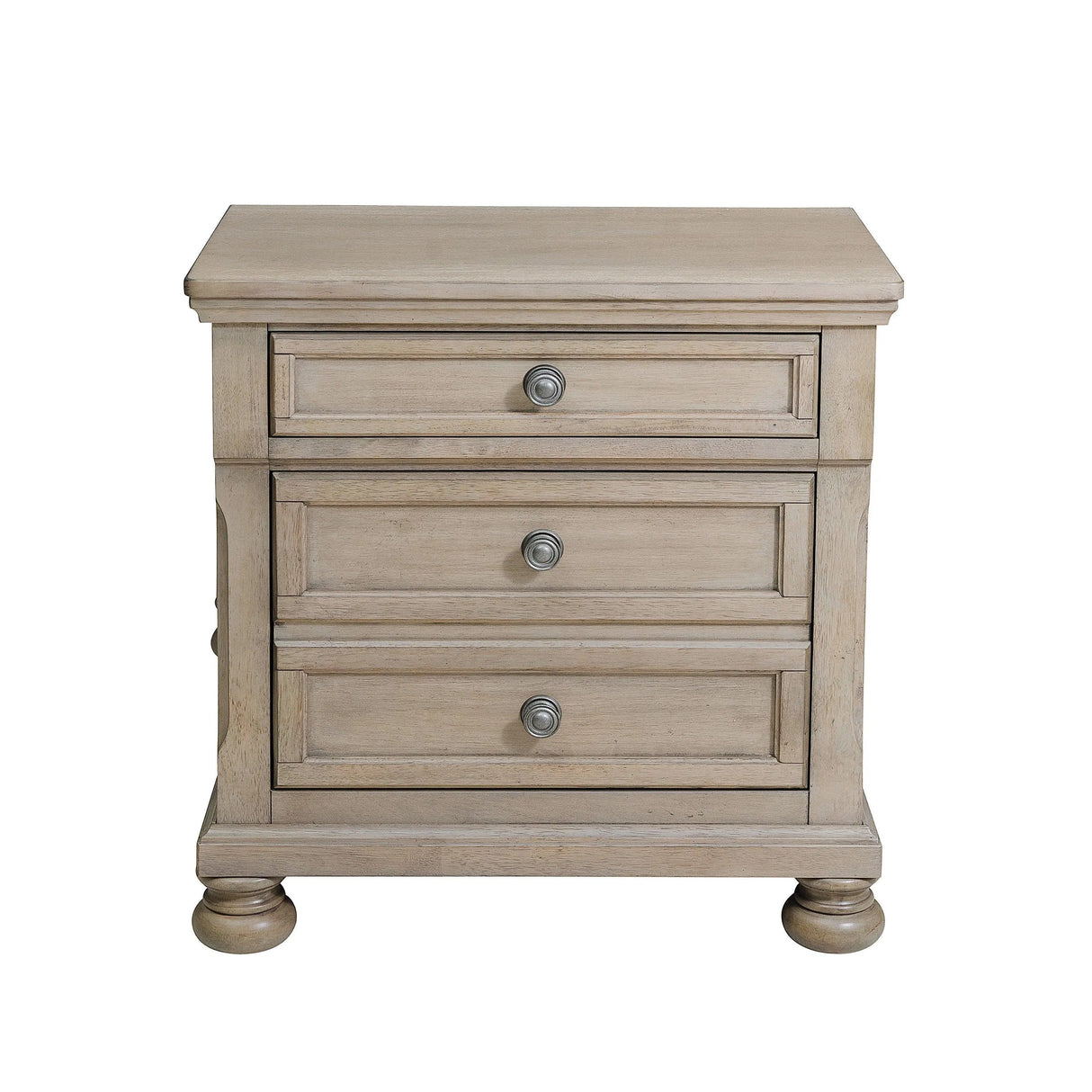 Bethel Wire Brushed Gray Nightstand by Homelegance at Eve Furniture