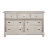 Bethel Wire Brushed White Dresser by Homelegance at Eve Furniture