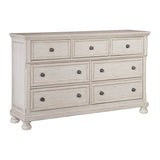 Bethel Wire Brushed White Dresser by Homelegance at Eve Furniture