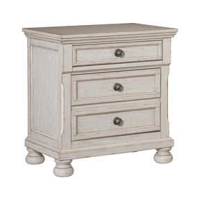 Bethel Wire Brushed White Nightstand by Homelegance at Eve Furniture