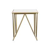 Bette 2-Piece Nesting Table Set White/Gold