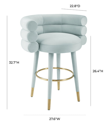 Betty Velvet Stool by TOV Furniture at Eve Furniture