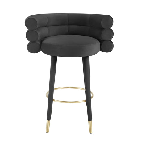 Betty Velvet Stool by TOV Furniture at Eve Furniture