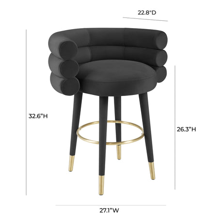 Betty Velvet Stool by TOV Furniture at Eve Furniture