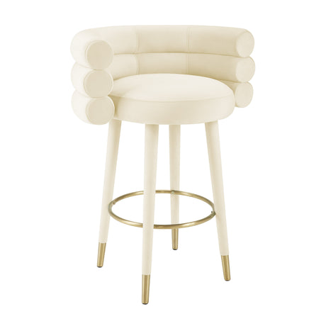 Betty Velvet Stool by TOV Furniture at Eve Furniture