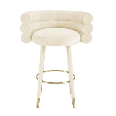 Betty Velvet Stool by TOV Furniture at Eve Furniture
