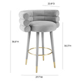 Betty Velvet Stool by TOV Furniture at Eve Furniture