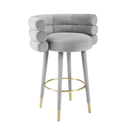 Betty Velvet Stool by TOV Furniture at Eve Furniture