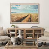 Between The Fields by Matt Roseveare a Hand Embellished Textured Framed Photo Art Print Matted under by Mercana at Eve Furniture