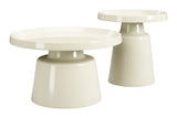 Beurre Ivory Coffee Table Set (2-Piece) by Zuomod at Eve Furniture