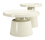Beurre Ivory Coffee Table Set (2-Piece) by Zuomod at Eve Furniture