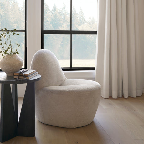 Beverly Beige Chenille Accent Chair by Mercana at Eve Furniture