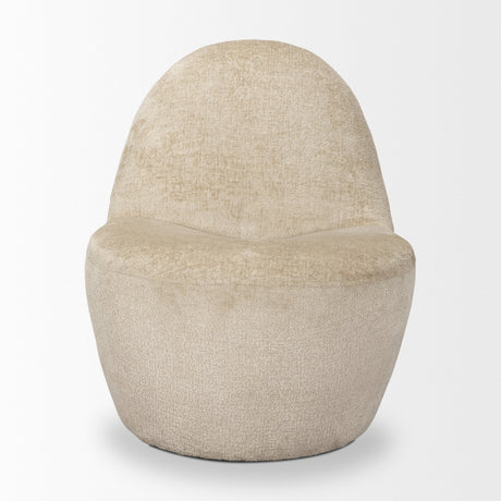 Beverly Beige Chenille Accent Chair by Mercana at Eve Furniture