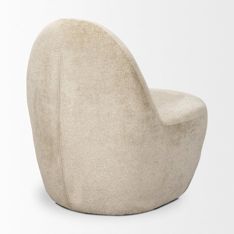Beverly Beige Chenille Accent Chair by Mercana at Eve Furniture
