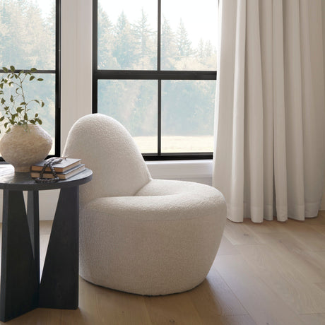 Beverly Cream Boucle Accent Chair by Mercana at Eve Furniture