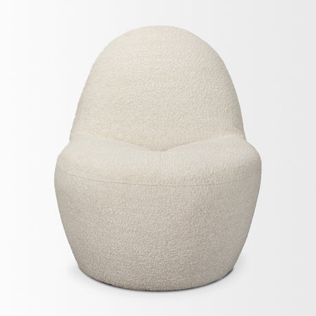 Beverly Cream Boucle Accent Chair by Mercana at Eve Furniture