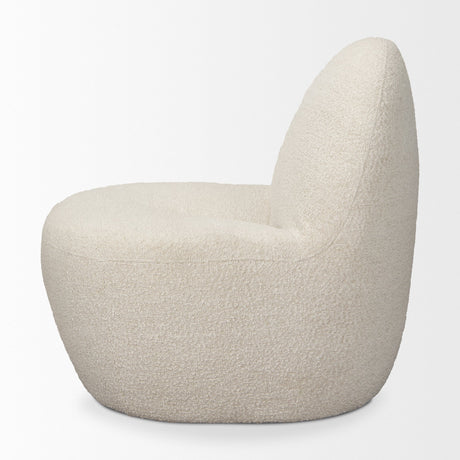 Beverly Cream Boucle Accent Chair by Mercana at Eve Furniture
