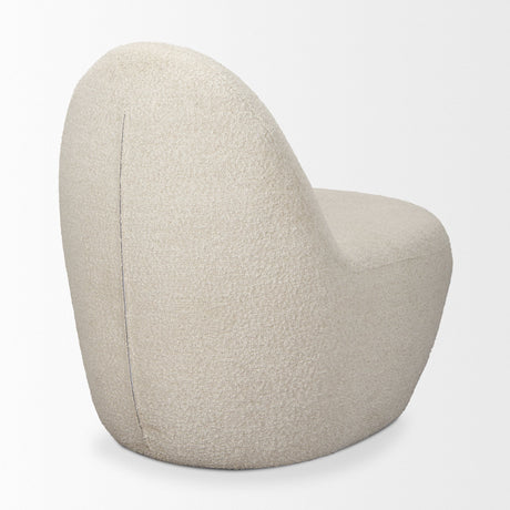 Beverly Cream Boucle Accent Chair by Mercana at Eve Furniture