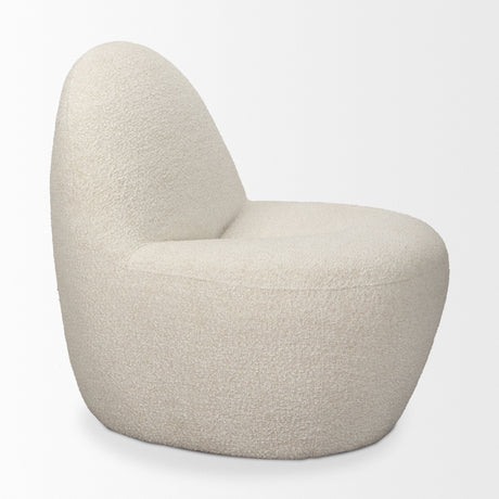 Beverly Cream Boucle Accent Chair by Mercana at Eve Furniture