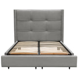 Beverly Grey Queen Bed by Diamond Sofa at Eve Furniture