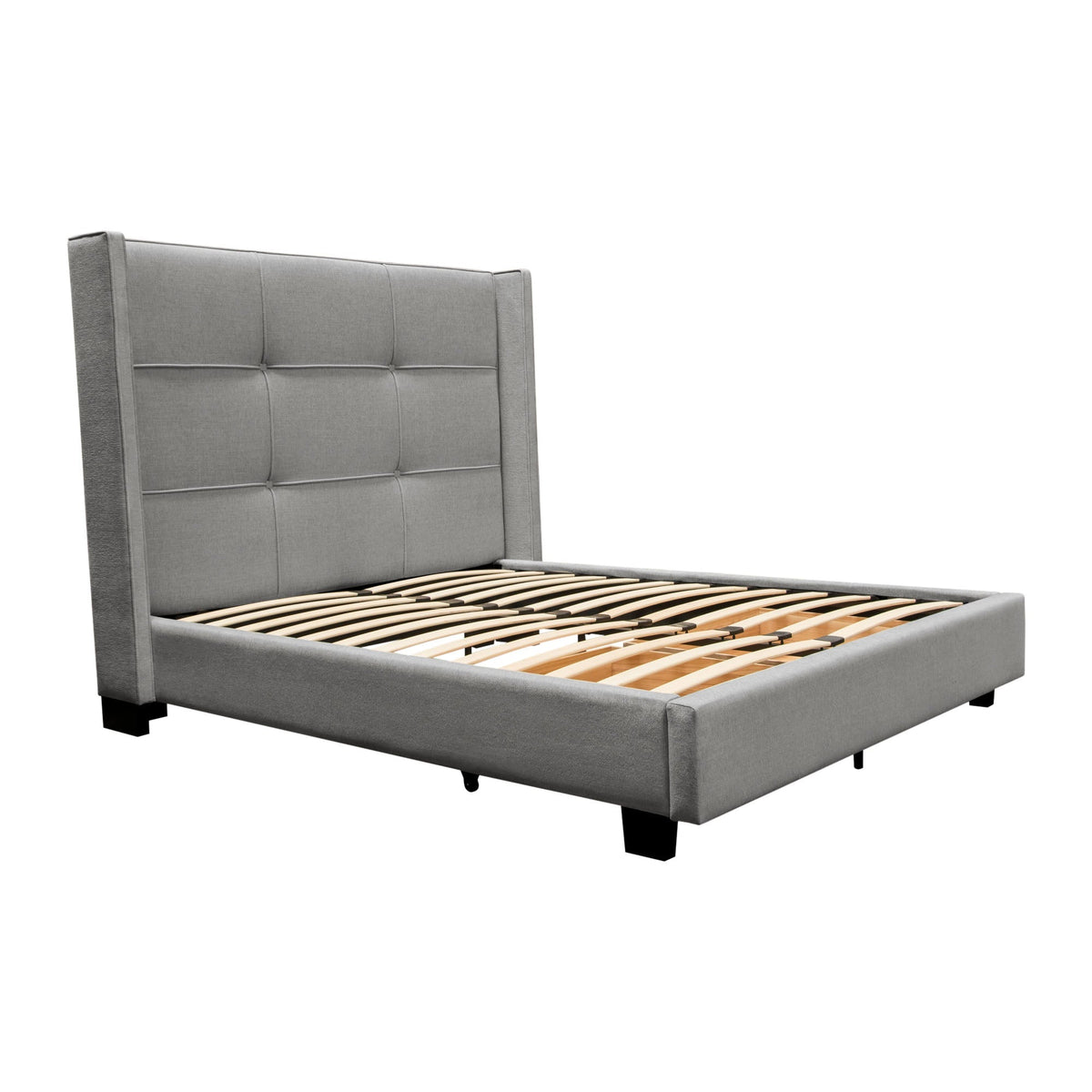 Beverly Grey Queen Bed by Diamond Sofa at Eve Furniture