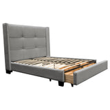 Beverly Grey Queen Bed by Diamond Sofa at Eve Furniture