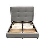 Beverly Grey Queen Bed by Diamond Sofa at Eve Furniture
