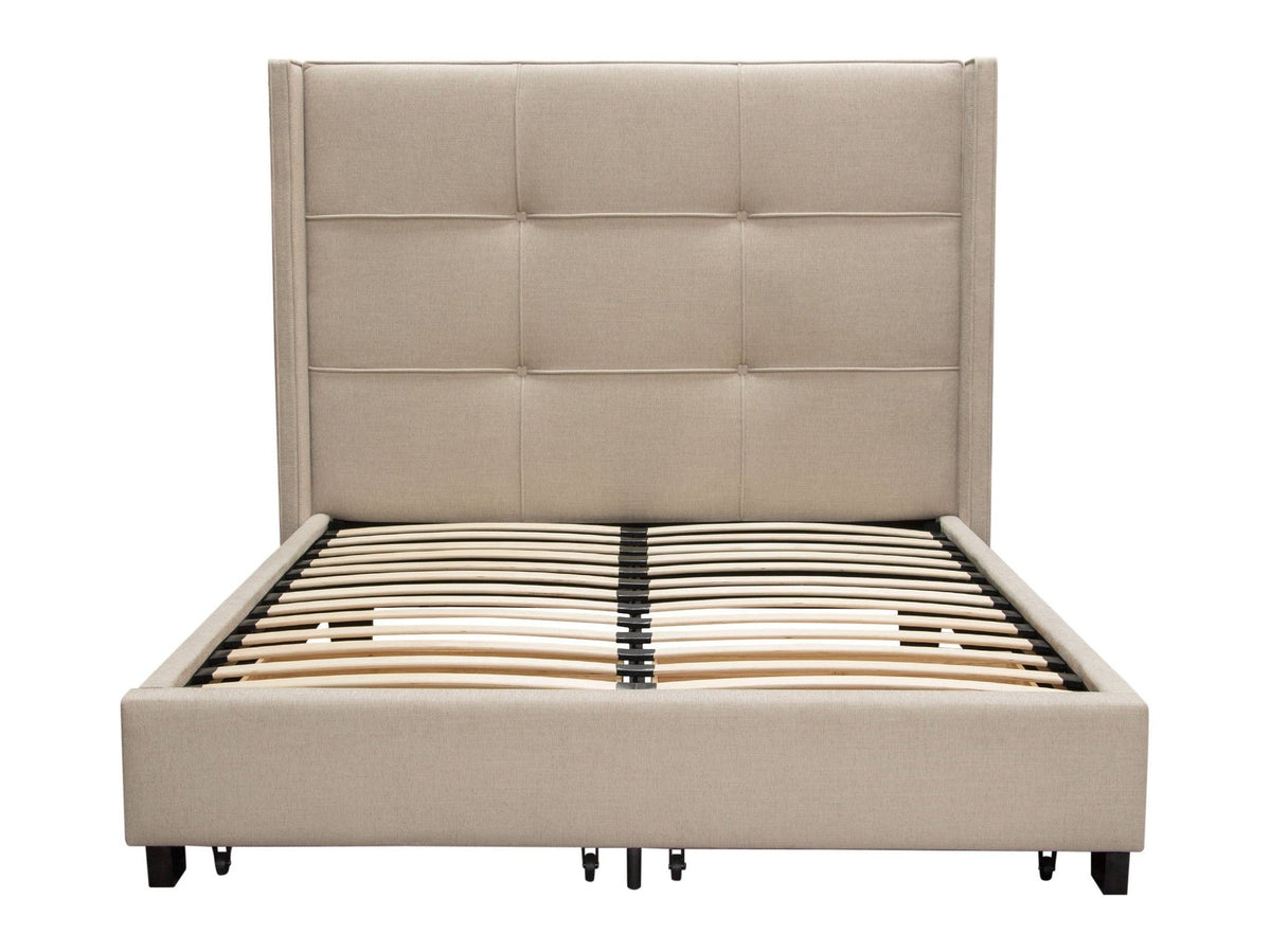 Beverly Sand Queen Bed by Diamond Sofa at Eve Furniture