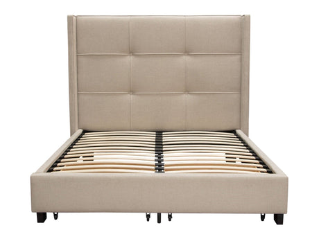 Beverly Sand Queen Bed by Diamond Sofa at Eve Furniture