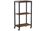 Bevinfield Brown/Black Bar Cart by Ashley at Eve Furniture