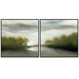 Bewildered Green Painting 72x36 by Buddy Whitlock (Set of 2) by Classic Home at Eve Furniture