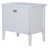 Bexhill White 1-Drawer Nightstand by Coaster at Eve Furniture