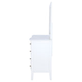 Bexhill White 10-drawer Dresser and Mirror by Coaster at Eve Furniture