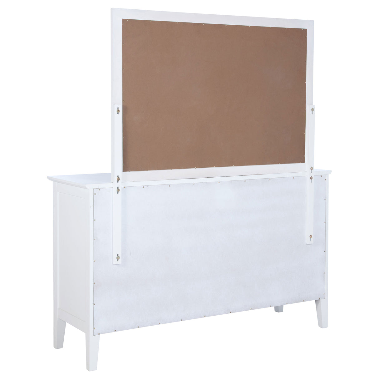 Bexhill White 10-drawer Dresser and Mirror by Coaster at Eve Furniture
