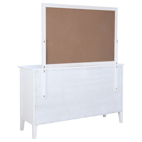 Bexhill White 10-drawer Dresser and Mirror by Coaster at Eve Furniture