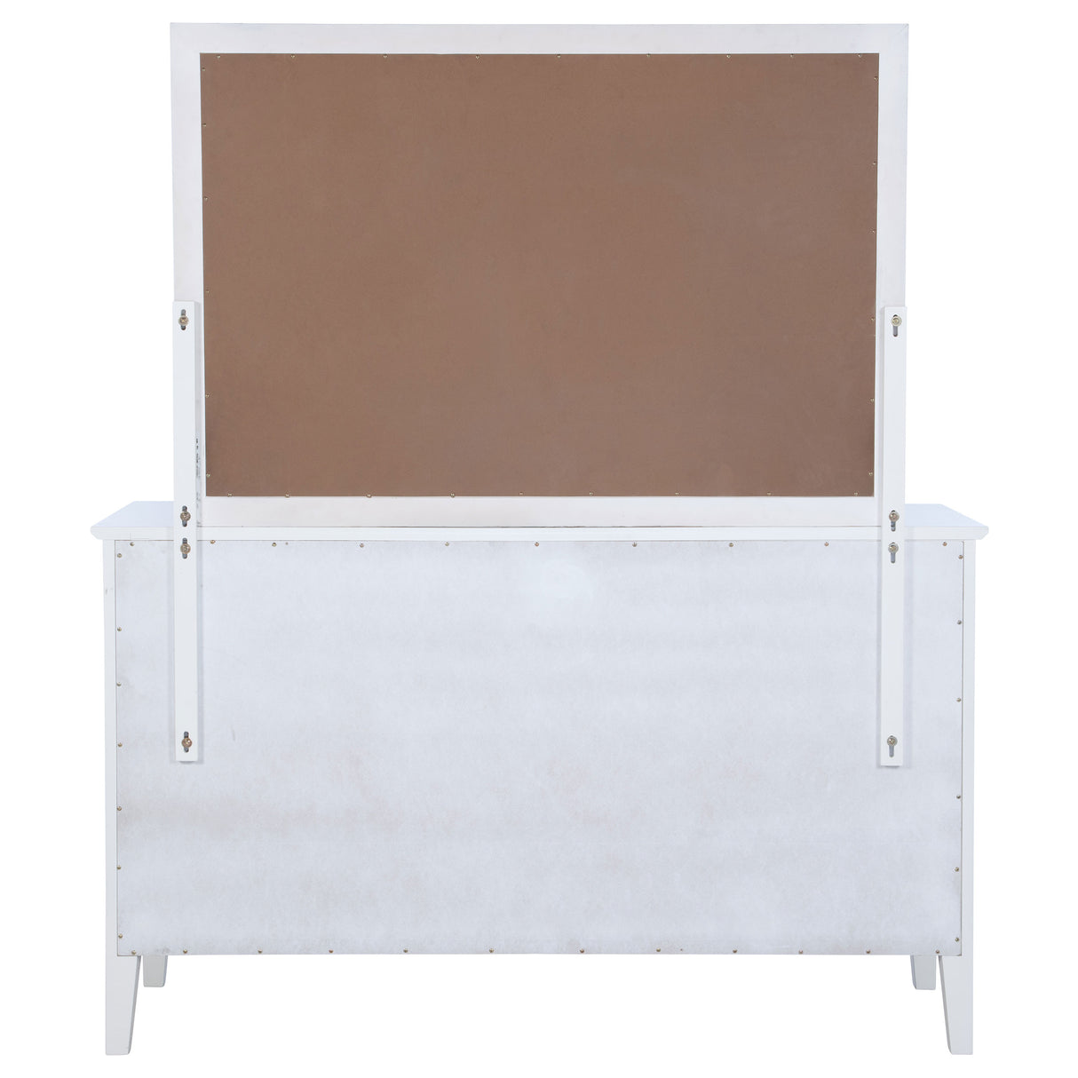 Bexhill White 10-drawer Dresser and Mirror by Coaster at Eve Furniture