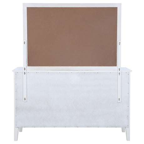 Bexhill White 10-drawer Dresser and Mirror by Coaster at Eve Furniture