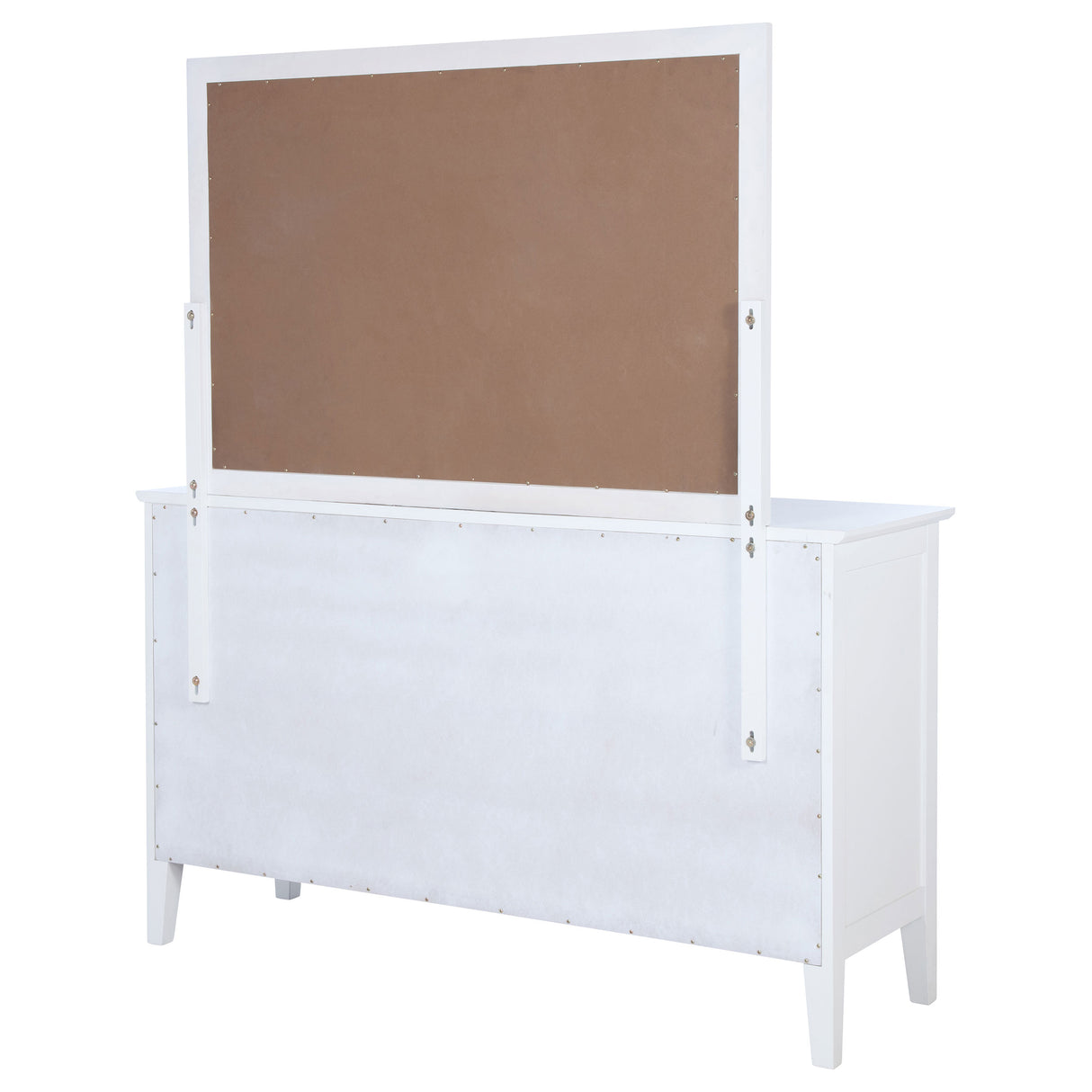 Bexhill White 10-drawer Dresser and Mirror by Coaster at Eve Furniture