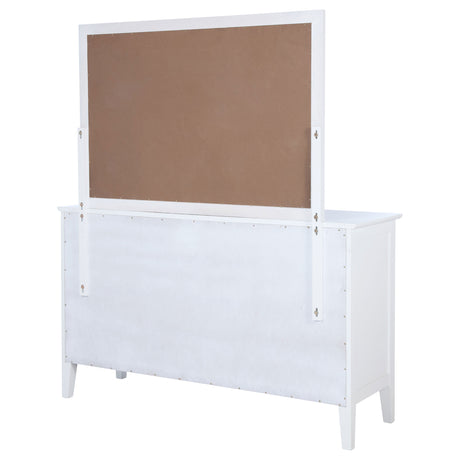 Bexhill White 10-drawer Dresser and Mirror by Coaster at Eve Furniture