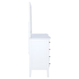 Bexhill White 10-drawer Dresser and Mirror by Coaster at Eve Furniture
