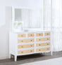 Bexhill White 10-drawer Dresser and Mirror by Coaster at Eve Furniture