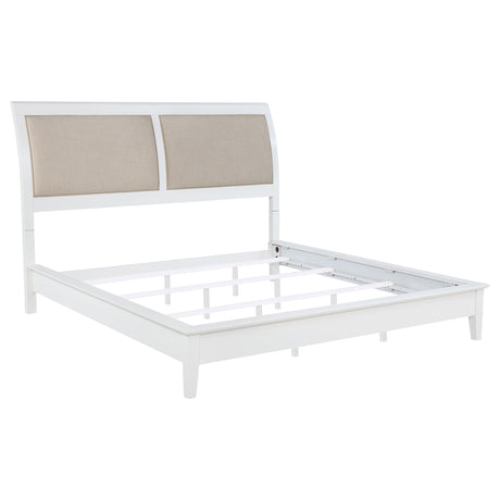 Bexhill White 4-Piece Eastern King Bedroom Set by Coaster at Eve Furniture
