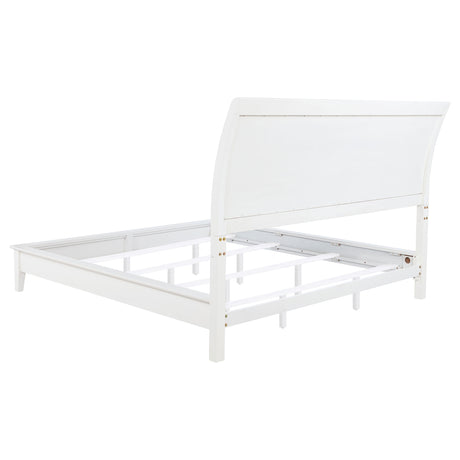 Bexhill White 4-Piece Eastern King Bedroom Set by Coaster at Eve Furniture